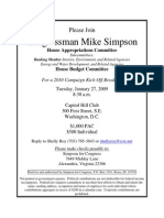 Campaign Kick-Off Breakfast For Mike Simpson