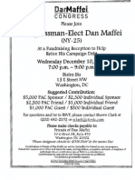 Reception For Dan Maffei