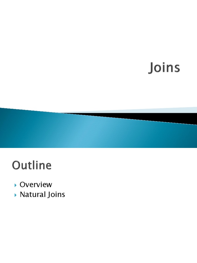 SQL Level 2 - Powerpoint Joins | PDF | Computer Data | Sql