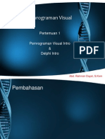 Pemrograman Visual 1 Delphi Intro