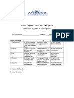 Rubrica para Evaluar Una Exposicin