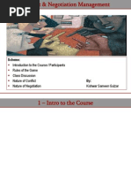 L1 - Nature of Conflict & Negotiation