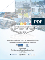 Atualização do PDTU 2011: Revisão das informações disponíveis