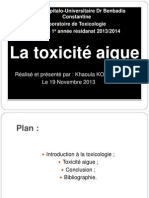 Toxicité Aigue Khaoula