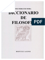 Diccionario de Filosofia Tomo I Jose Ferrater Mora