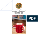 Free Knitting Pattern Lion Brand Vanna's Choice Cabled Mug Cozy