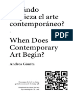 Andrea Giunta - ¿Cuándo Emppieza L Arte Contermporáneo? PDF