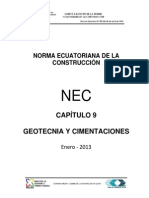 Geotecnia y Cimentaciones NEC CAPÍTULO 9