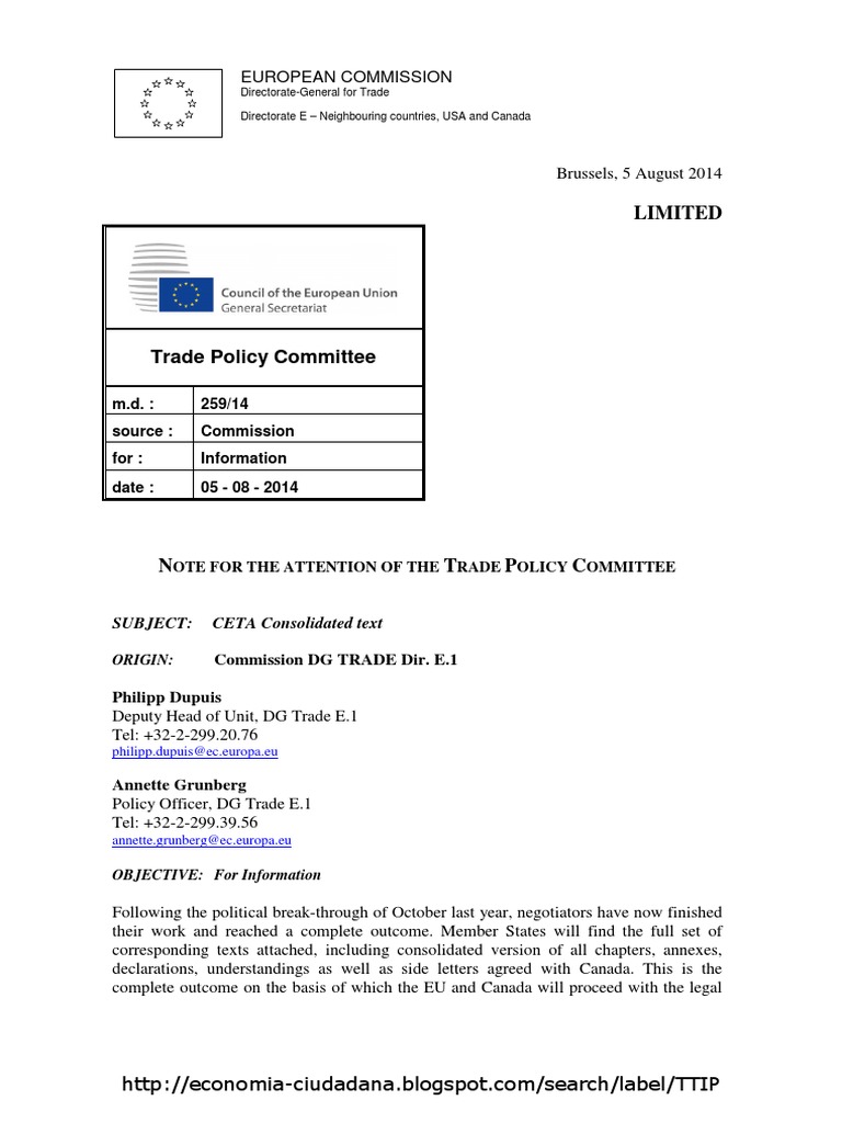 Document economic and trade agreement