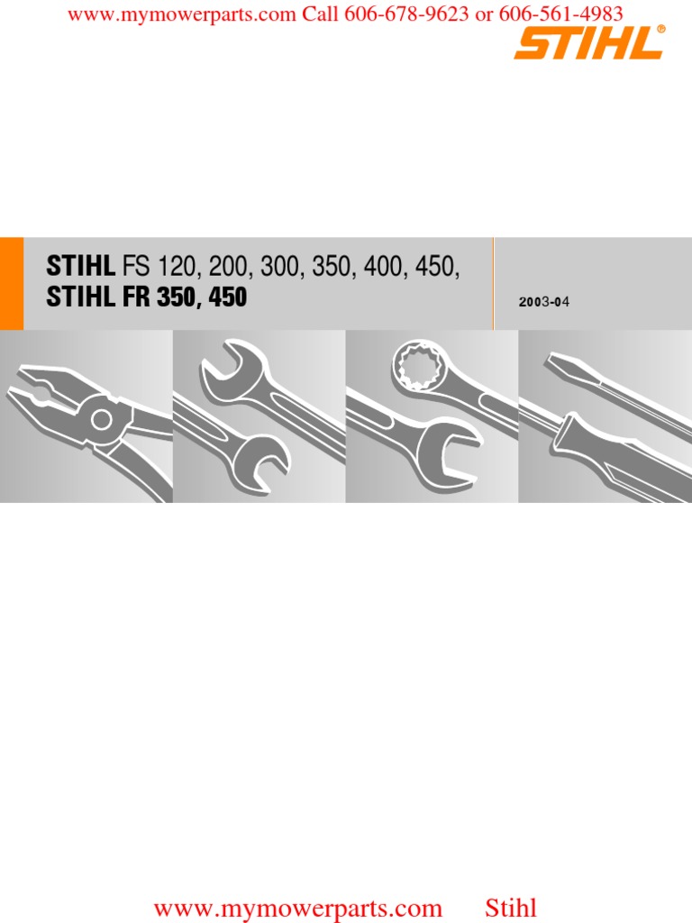STIHL FS 350 Service Manual PDF | PDF | Piston | Cylinder (Engine)