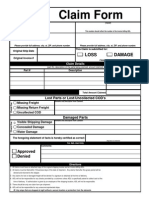 ADL Claim Form