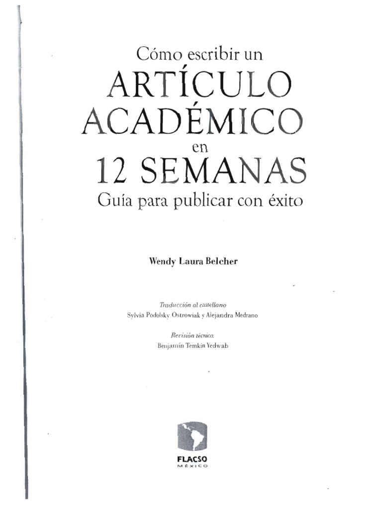 Escribir Art en 12 Semanas | PDF | Diario académico | Science, image size:768x1024