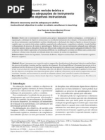 Taxonomia de Bloom Leitura Para a Próxima Aula