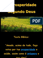 A Prosperidade Segundo Deus