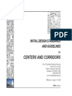Initial Design Standards and Guidelines in Centers and Corridors