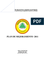 Plan de Mejoramiento 2011