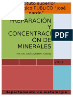 Preparacion y Concentracion de Minerales.pdf