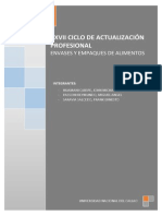 Ejercicios de Envases y Empaques de Alimentos