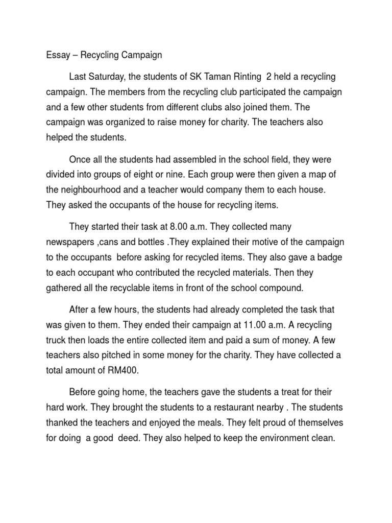 Dissertation recycling picture