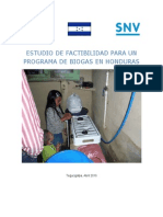 Estudio de Factabilidad Para Un Programa de Biogas Honduras 2010 (1)