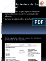 Analisis de Textura en Alimentos y Metodos de