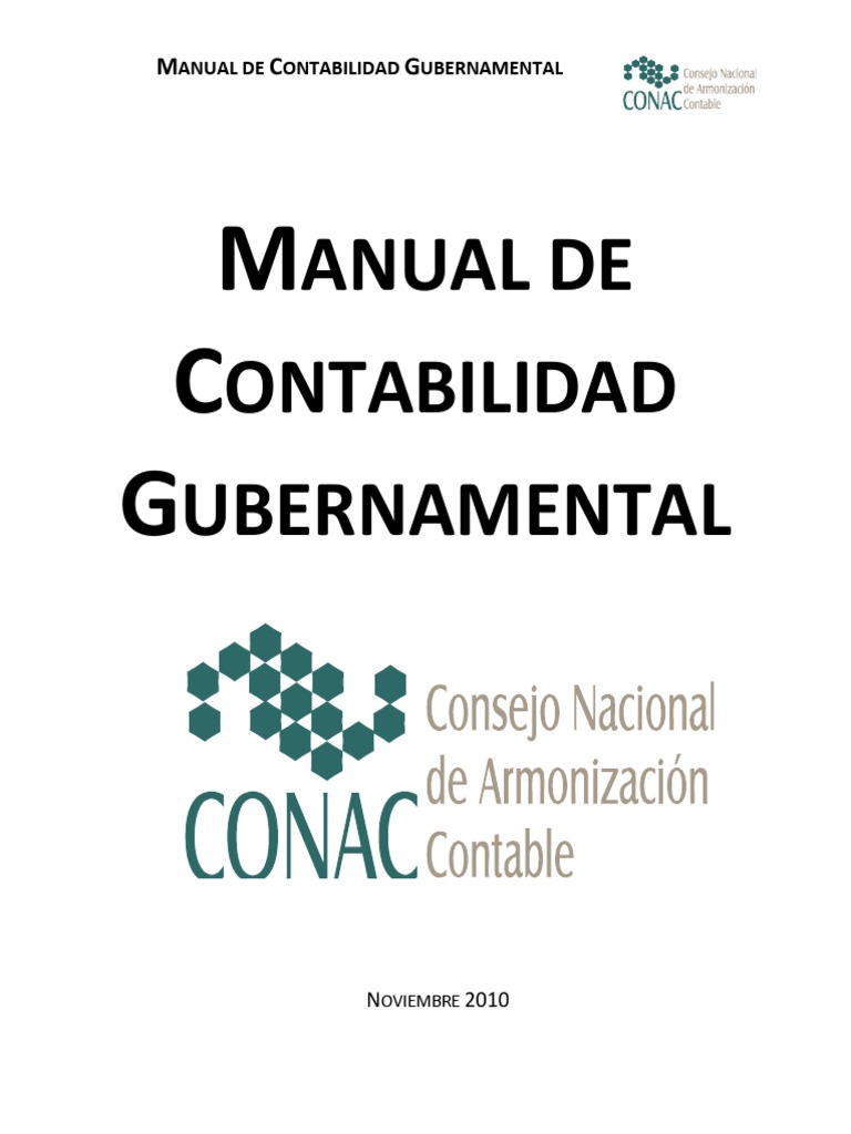 Manual de Contabilidad Gubernamental Devengo Contabilidad