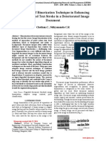 Application of Binarization Technique in Enhancing Luminance and Text Stroke in a Deteriorated Image Document