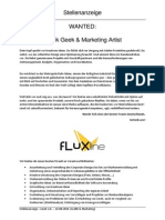 Stellenanzeige Grafik & Marketing (14.08.2014)