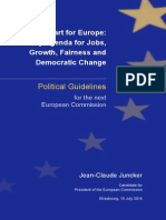 Political Guidelines: A New Start For Europe: My Agenda For Jobs, Growth, Fairness and Democratic Change