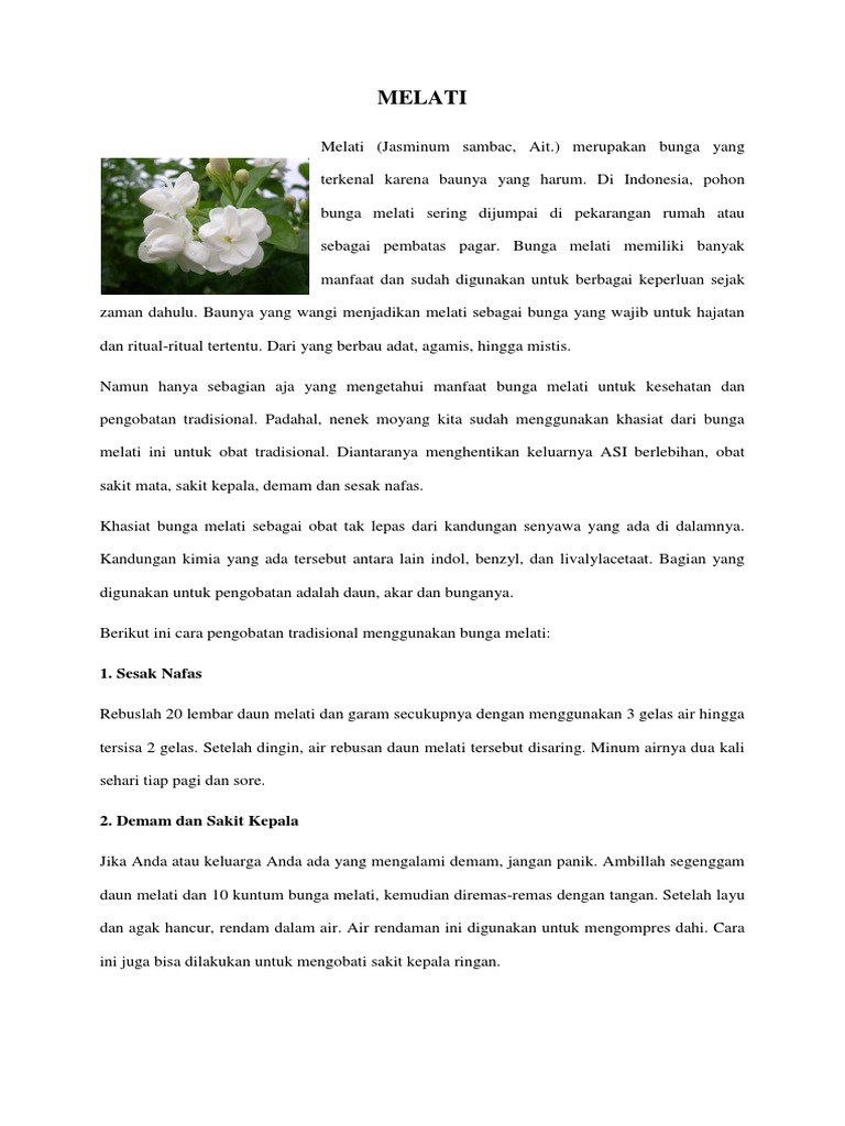 Bunga Melati Pdf