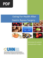 Eating For Health After Gastric Bypass Surgery