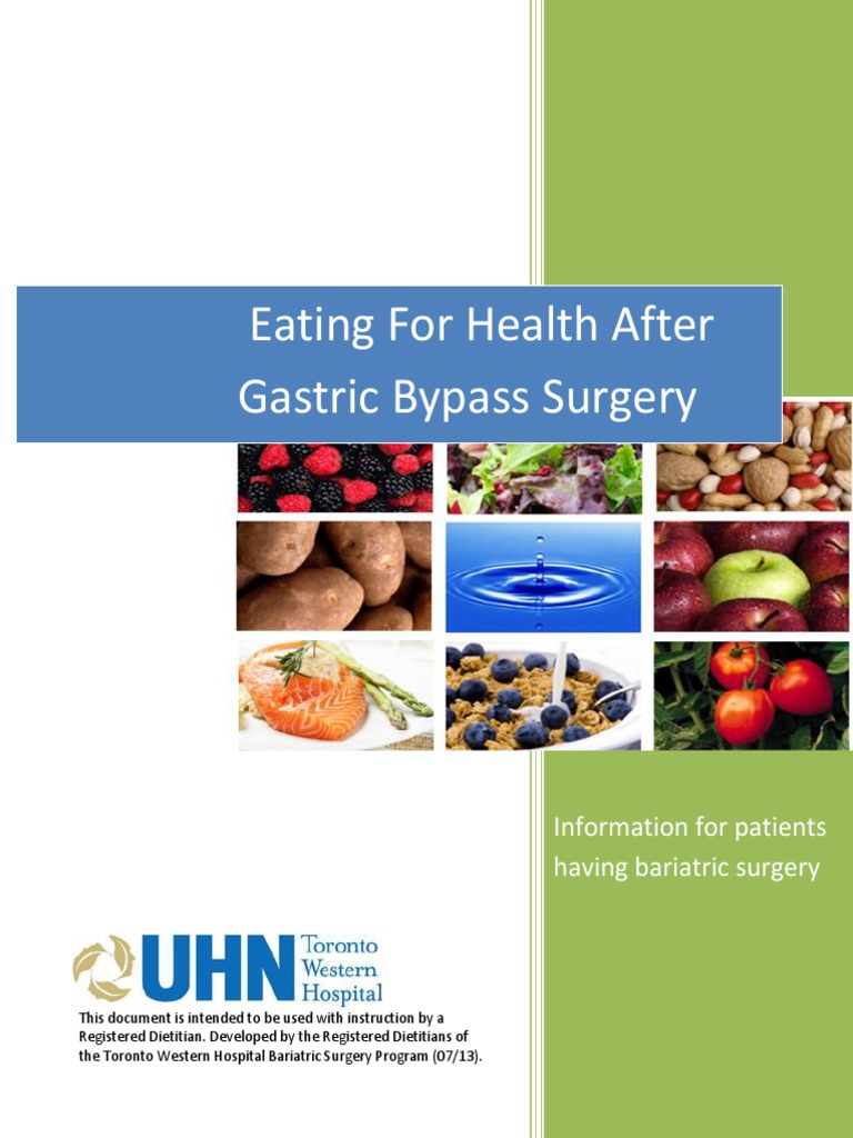 Eating for Health After Gastric Bypass Surgery Human Digestive System Stomach