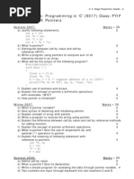 Question Bank: Programming in C' (9017) Class: FYIF Chapter No. 05 Pointers