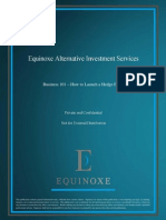 Equinoxe - How to Launch a Hedge Fund