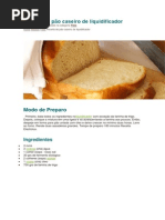 Receita de Pão Caseiro de Liquidificador