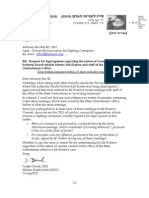 2014-08-15 Request for legal opinion filed by Joseph Zernik, PhD, with Attorney Hai Barel, Ogen CEO, regarding the nature of meetings of Mr Rotem's recent meetings with State Ombudsman's office //  בקשה לחוות דעת משפטית הוגשה לעו"ד חי בראל, יו"ר עמותת עוגן על ידי דר' יוסף צרניק, לגבי טיבן של הפגישות האחרונות בין מר רותם לבין אנשי משרד מבקר המדינה