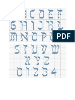 Hebrew Alphabet Cross Stitch Font