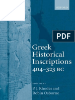 Greek Historical Inscriptions (404-323 BC)