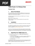 Download TEMS Pocket 133 - Release Note by kanser SN236906232 doc pdf