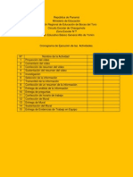 Cronograma de Actividades