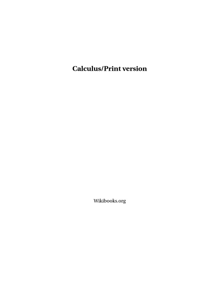 Comprehensive Calculus Guide | PDF | Computers
