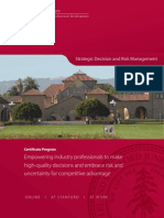 Strategic Decision and Risk Management (SDRM at Stanford) - Brochure