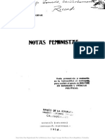 Escobar, Notas Feministas 1914