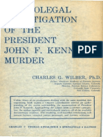 Medicolegal Investigation of Ohn F. Kennedy Murder by Charles Wilber (1978) - 2