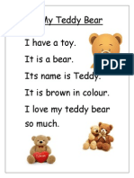 My Teddy Bear: A Story About a Child's Favorite Toy