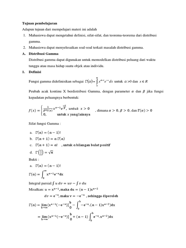 Distribusi Gamma Arifin
