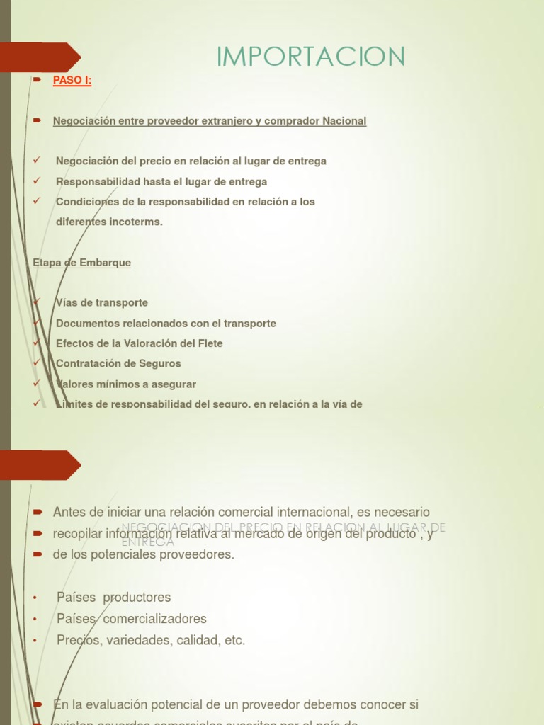 Importacion Exposicion Pdf Aduana Precios