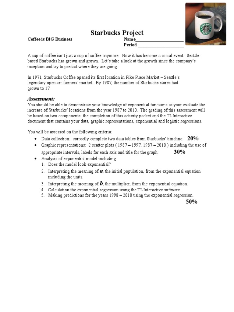 Starbucks Growth Analysis Task | PDF | Prediction | Starbucks