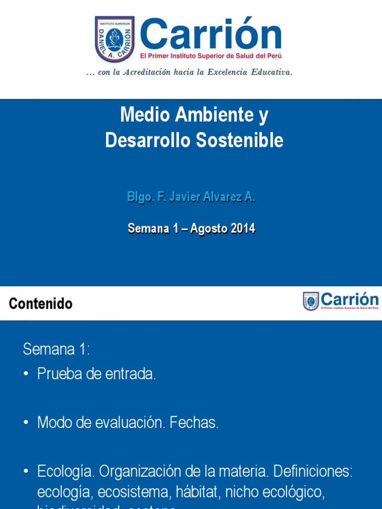 Semana 1 MAyDS | PDF | Ecosistema | Ecología