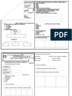 Examen de Ciencia y Ambiente 5to Grado